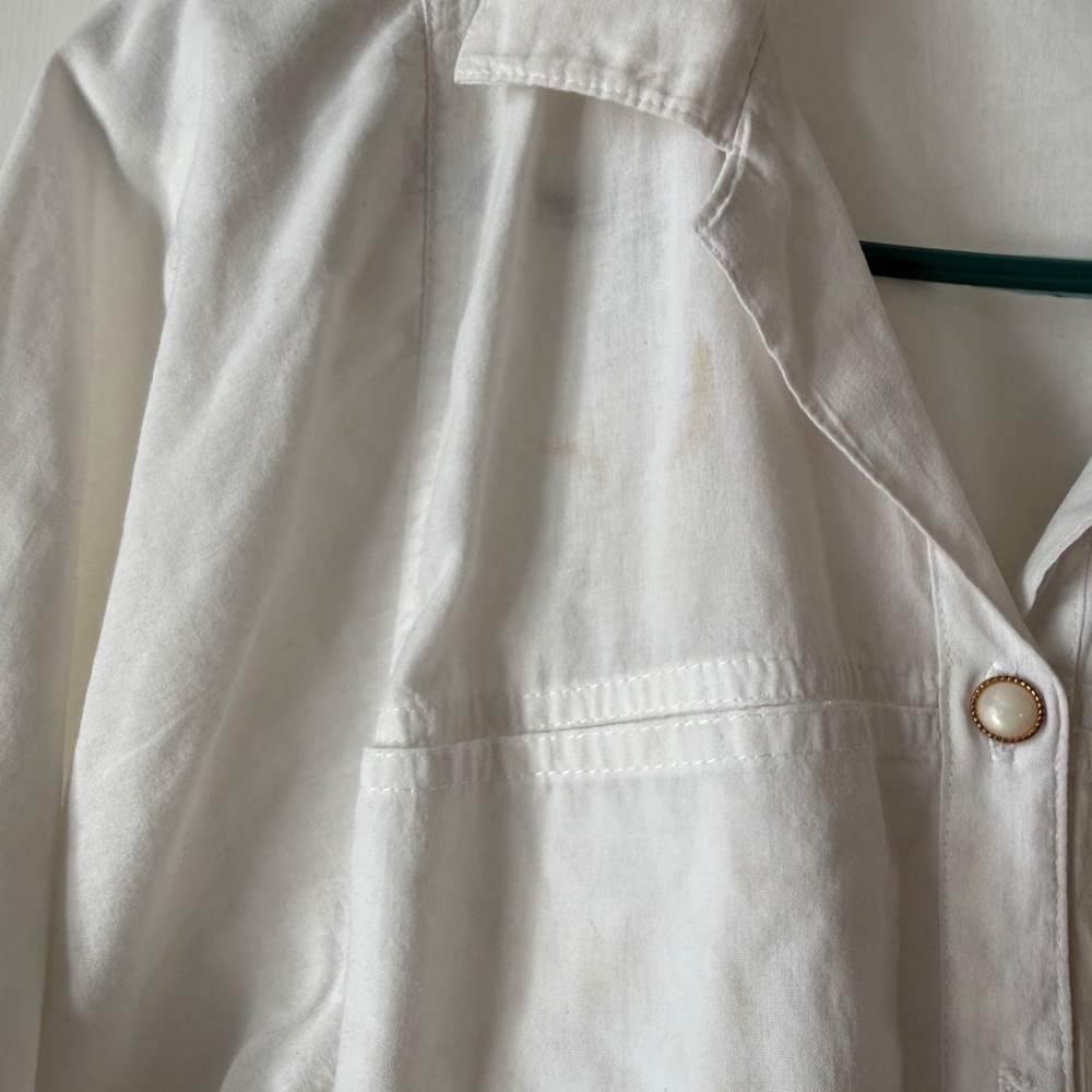 Cabrais Pearl Button White Shirt - Picture 5 of 8